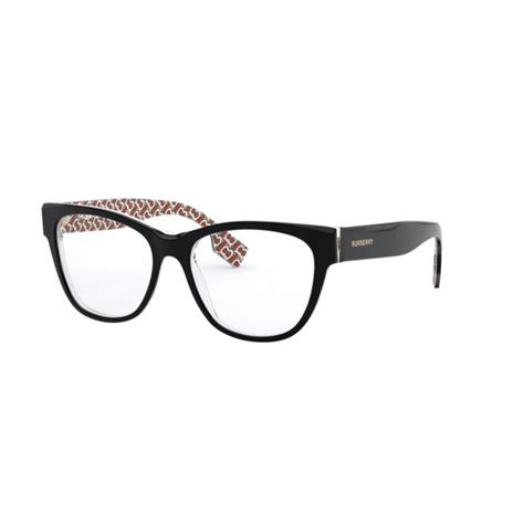 BURBERRY Eyeglasses BE 2301 3822 Top Black/Print Tb 